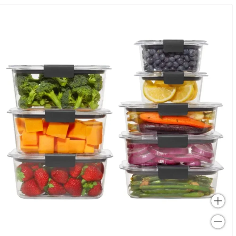 Rubbermaid 16_piece Brilliance Plastic Food Storage Containers